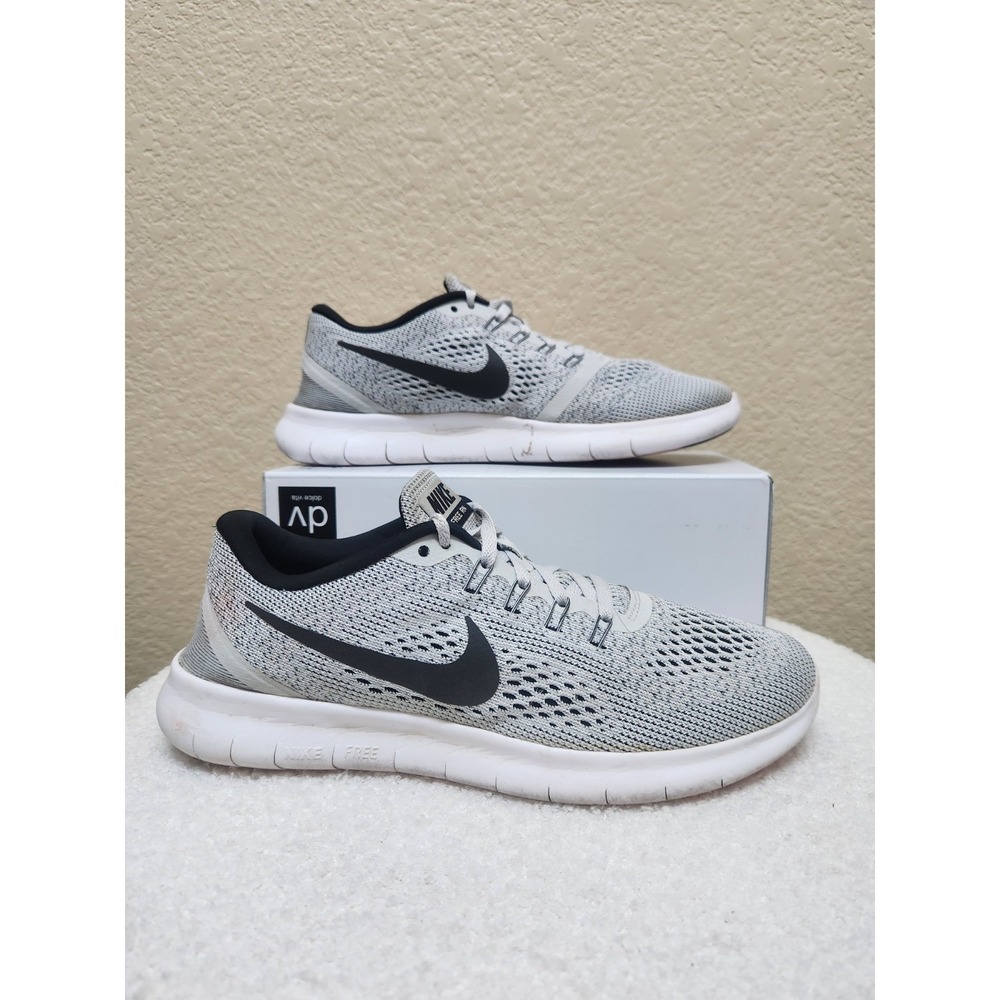 Nike Free RN 2016 Women's Running Shoes Size 9 White Black Grey 831509-101